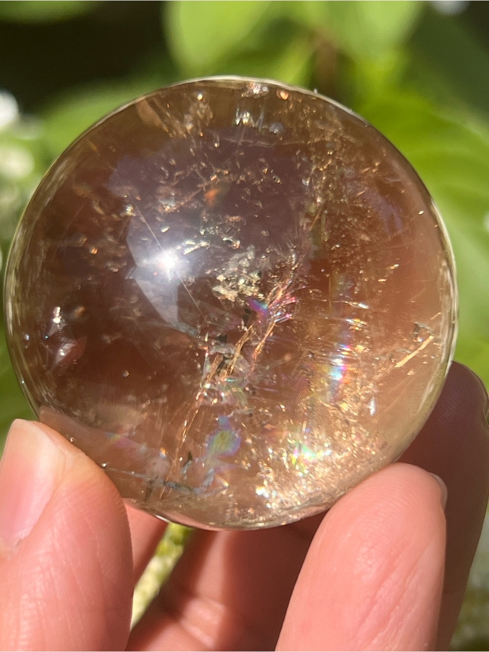 Citrine (9) sphere | crystal